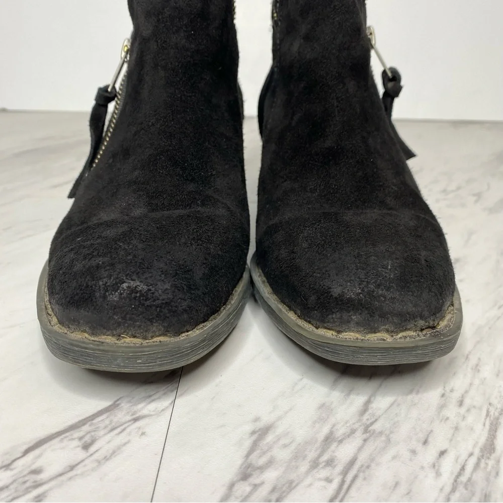 Born Montoro Black Suede Bootie 6